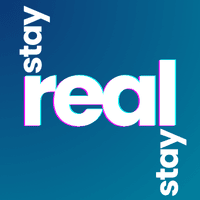 stay real logo